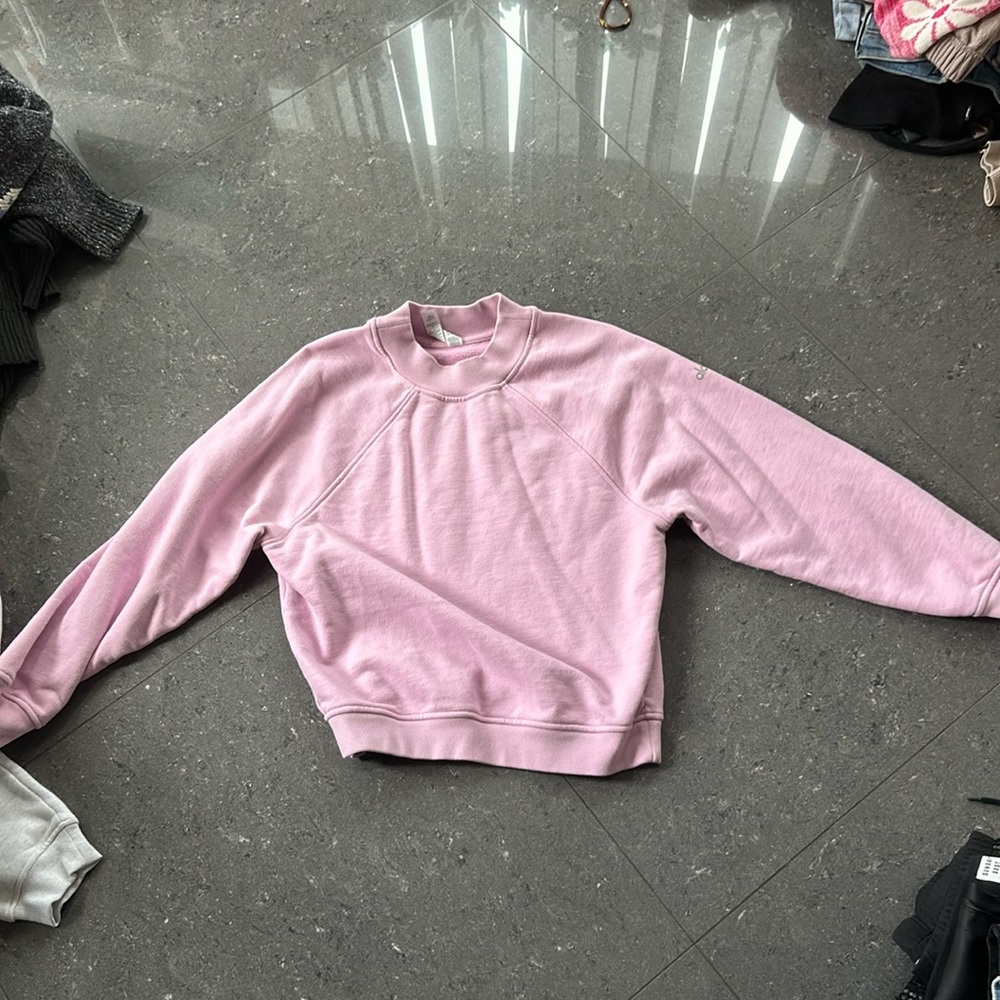 Pink alo crewneck